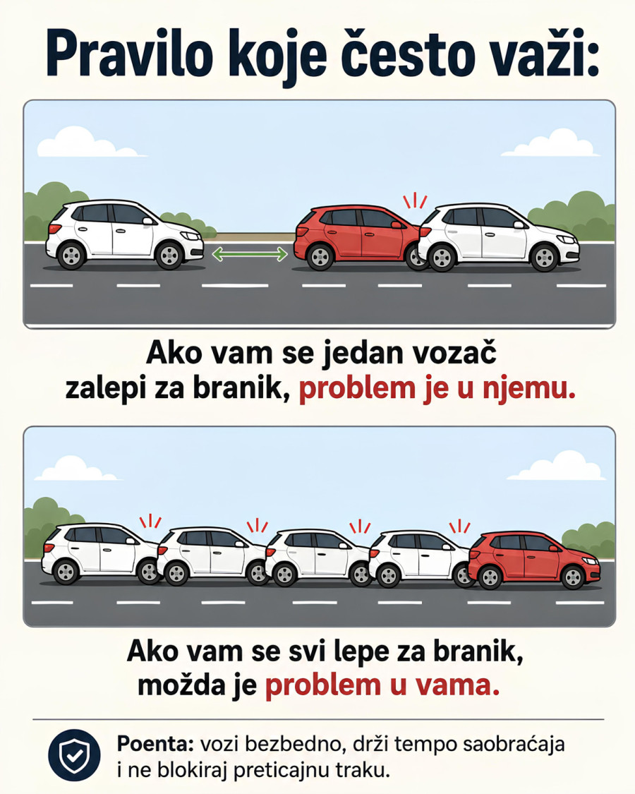 Kakvi smo kao vozači: Ako vam se svi lepe za branik, možda problem nije samo u njima