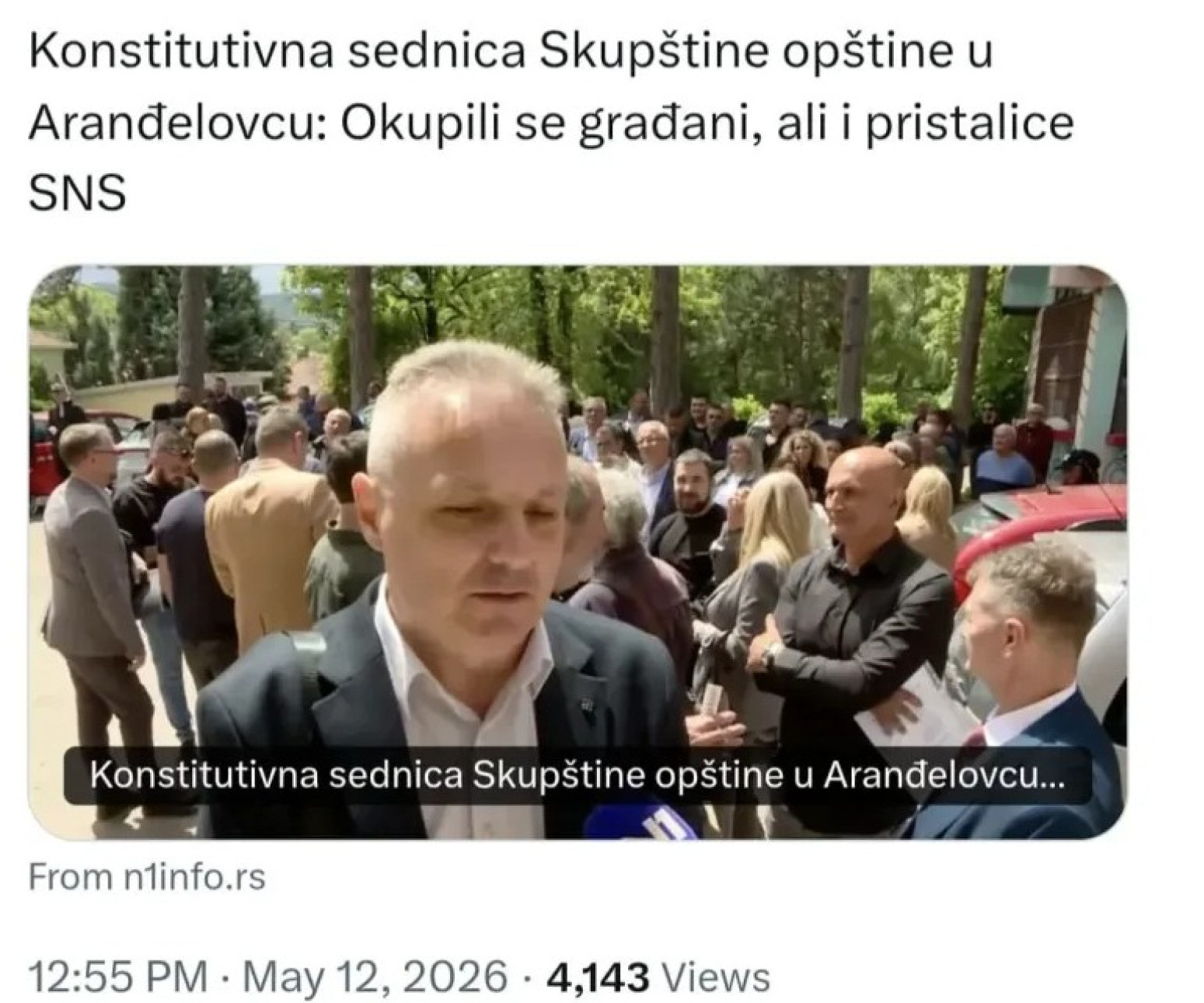 Sramno izveštavanje N1: Za njih pristalice SNS nisu građani FOTO
