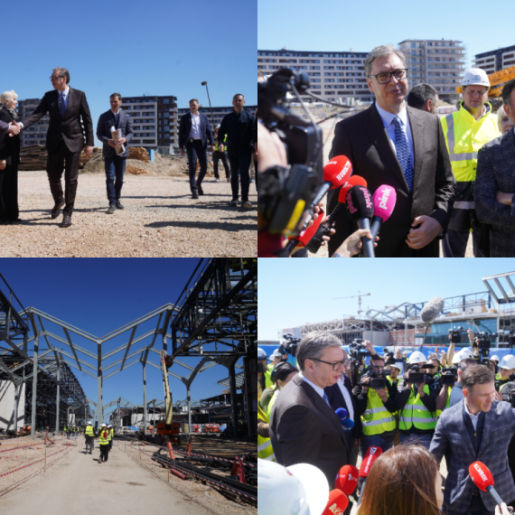 Vučić obilazi radove na gradilištu EXPO: "U septembru kreće izgradnja paviljona" VIDEO