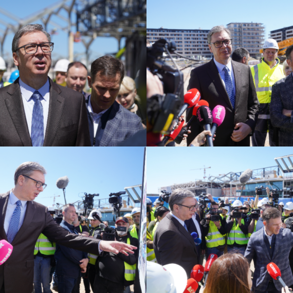 Vučić obilazi radove na gradilištu EXPO: "Beograd postaje svet!"; "Desetine predsednika dolazi u Srbiju" VIDEO