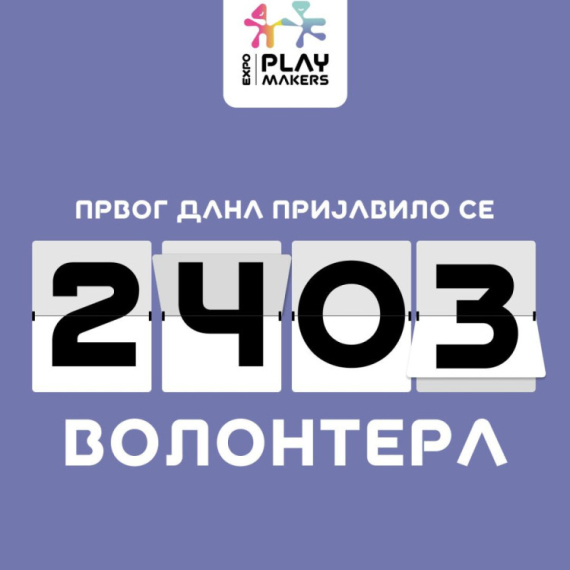 Već prvog dana 2.403 prijavljenih volontera za EXPO 2027