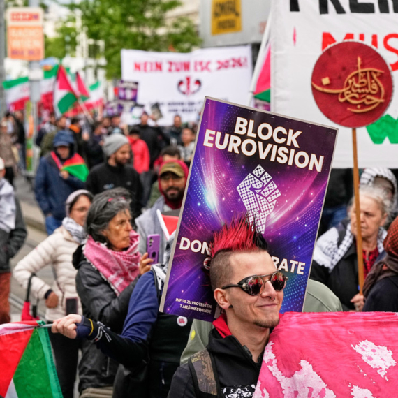 Protest protiv Evrovizije 2026. i Izraela blokirao saobraćaj u Beču
