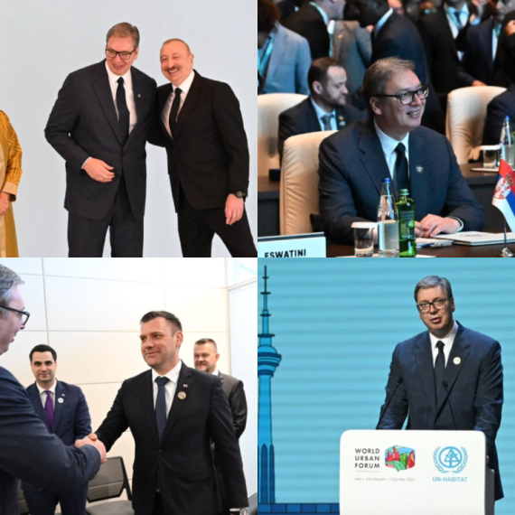 Vučić na Svetskom urbanom forumu u Bakuu, obratio se učesnicima: "Sa ponosom predstavljam Srbiju" FOTO/VIDEO