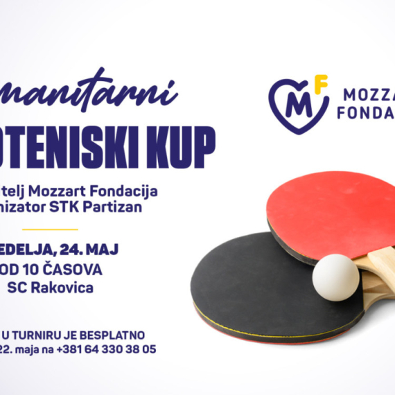 Humanitarni stonoteniski kup: Fondacija Mozzart i STK Partizan u znaku sporta i solidarnosti