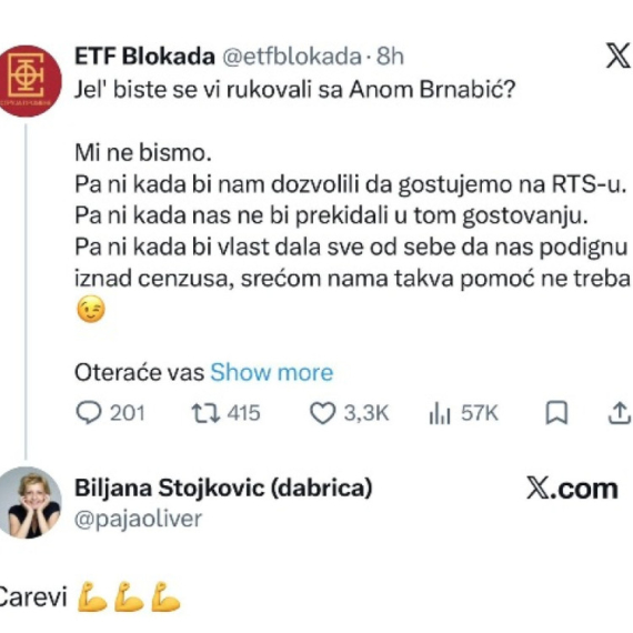 Novi primer "razvoda" blokadera i opozicije; Propala kandidatkinja podržala linč Marinike FOTO