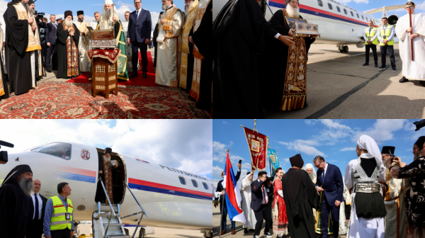 Belt of the Most Holy Mother of God arrives in Serbia; Vučić and Porfirije welcomed it; "Great honor and hope"