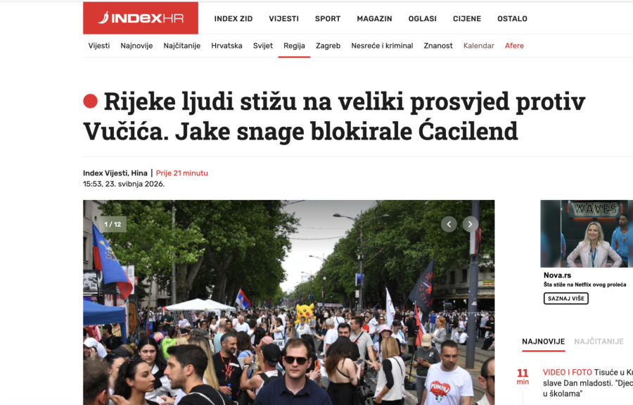 Hrvatski mediji vide ono što niko drugi ne vidi: Ponovo šire laži o blokaderskim protestima FOTO