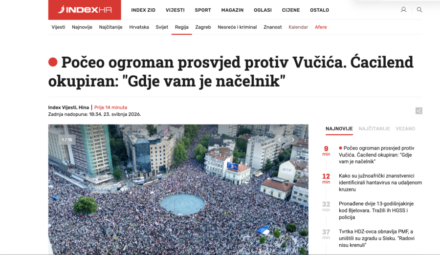 Hrvatska podrška opet najglasnija: Niko ne stoji uz blokadere kao oni FOTO