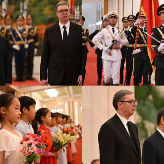 Veličanstven doček Vučića u Pekingu; Velika čast i potvrda čeličnog prijateljstva Srbije i Kine FOTO