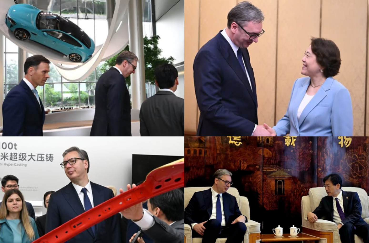 Treći dan istorijske posete Kini; Vučić obišao fabriku Xiaomi; Snažne poruke iz Pekinga; Niz važnih sastanaka