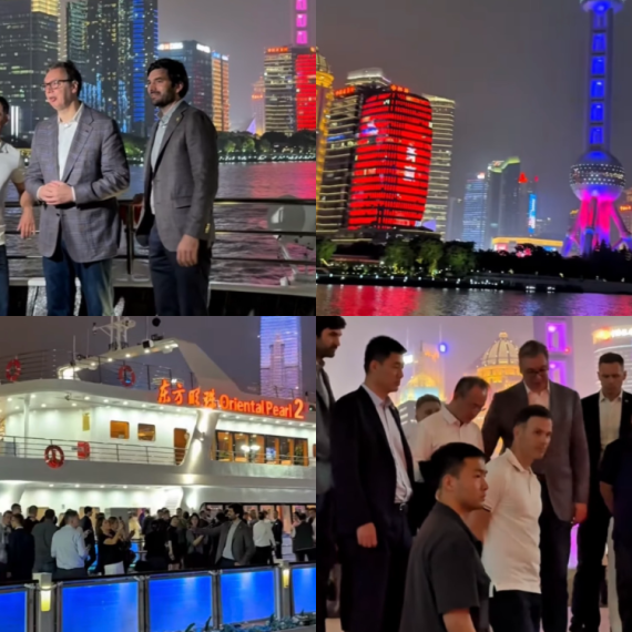 Vučić u noćnoj šetnji Šangajem: "Živahna energija i dinamični puls grada" VIDEO