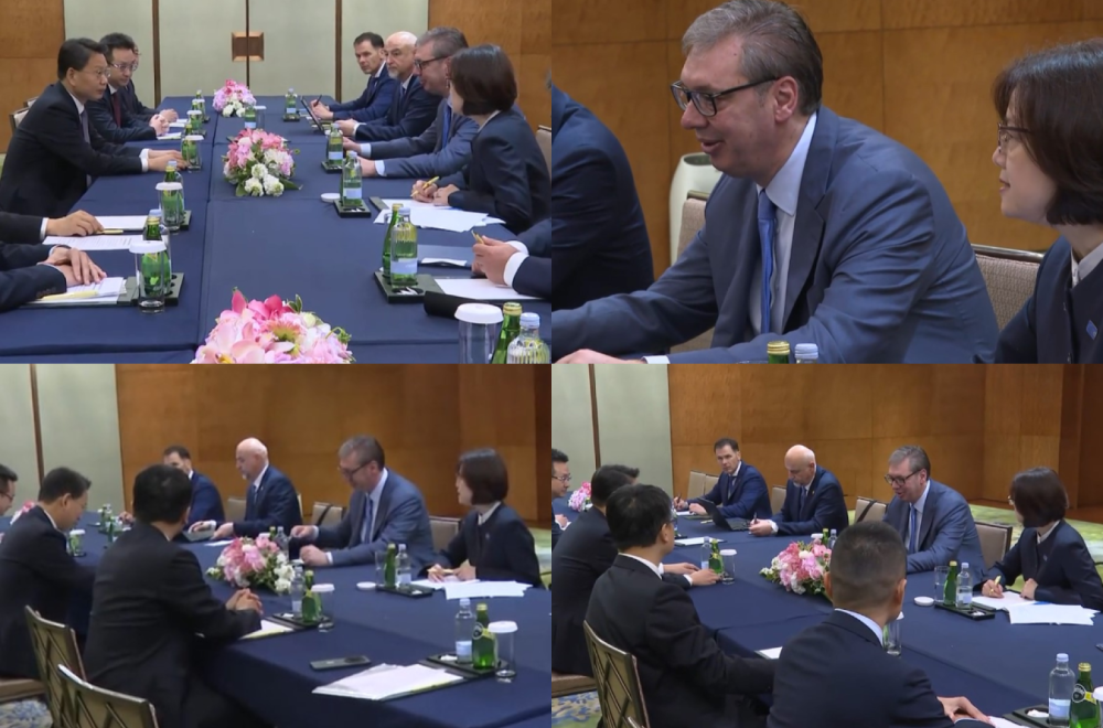 Vučić se sastao sa predstavnicima kompanija AVIC i ALIT u Šangaju VIDEO