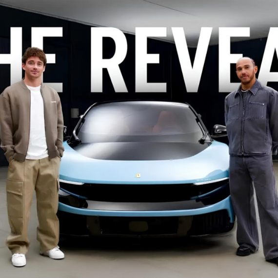 Dok fanovi burno reaguju, Hamilton i Lekler hvale električni Ferrari VIDEO