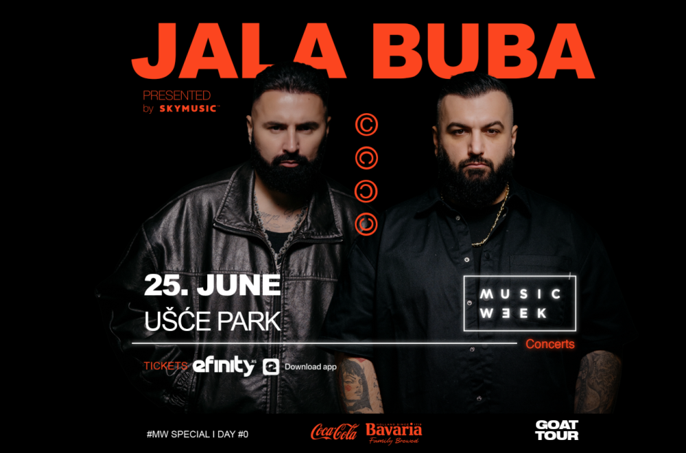 Jala Brat & Buba Corelli su ekskluzivne zvezde nultog dana Belgrade Music Week 26 na Ušću 25. juna