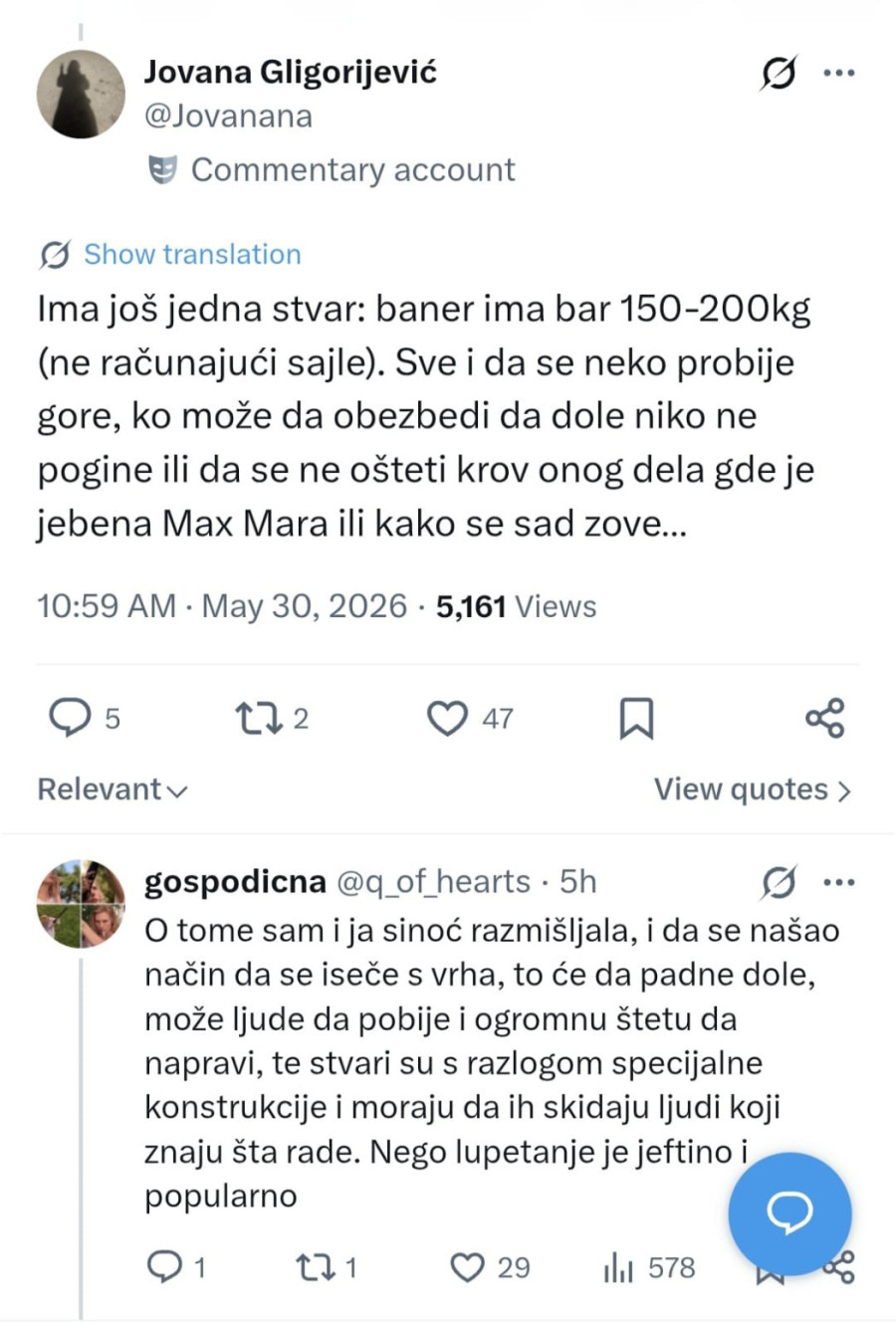 Novi cirkus blokadera: Sada su uspeli da se posvađaju i oko ptica FOTO
