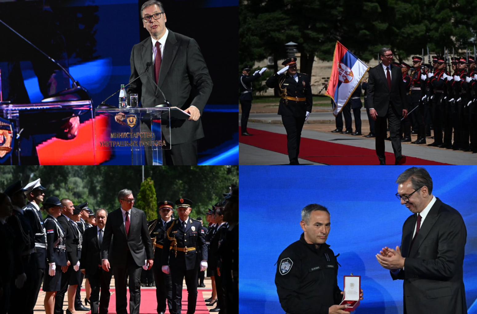 Vučić na Danu policije: "Vi ste stub države"; "Modernizovaćemo opremu, a plate će rasti značajno" FOTO
