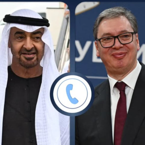 Vučić i Bin Zajed u razgovoru: "Srbija i UAE jačaju strateško partnerstvo"; "Visoko cenimo prijateljstvo"