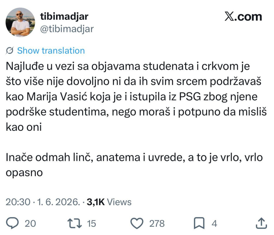 Podrška blokadera posle godinu i po dana shvatila: Ili misliš kao oni ili sledi linč FOTO