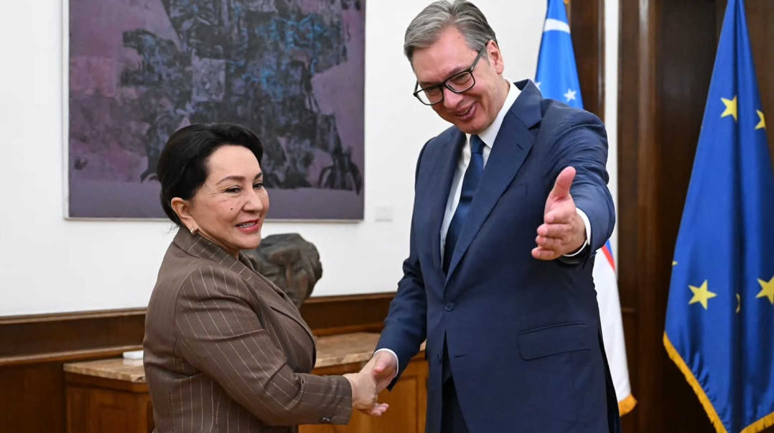 Vučić sa predsednicom Senata Uzbekistana: "Proširenje saradnje i stvaranje novih prilika za privredni rast"