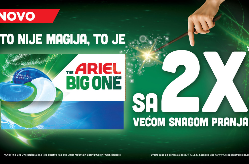 Ariel predstavlja The Big One - novu generaciju pranja bez kompromisa