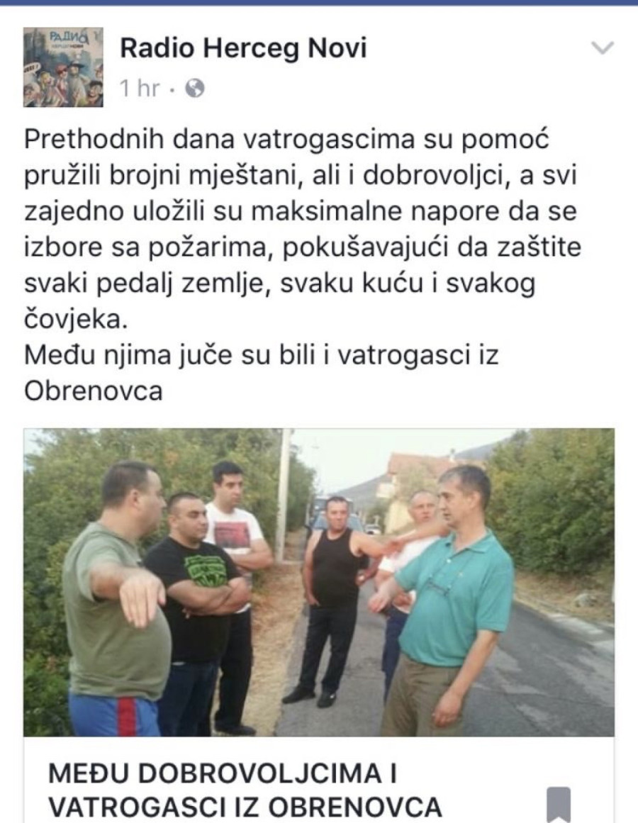 Dokaz da je Vučić govorio istinu: Crnogorski medij uhvaćen u laži; Ovo su momci koji su gasili požar u CG FOTO