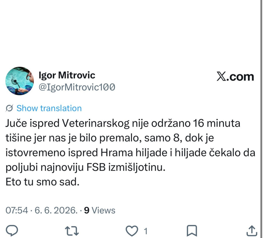 Blokaderi priznali debakl: Bilo nas je samo osam, dok se ispred Hrama okupilo na hiljade ljudi FOTO