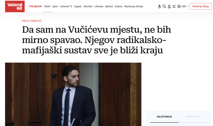 Blokaderi se udružili sa mrziteljima Srbije: Grbović dokazao da svi žele da budu zvezde u Hrvatskoj
