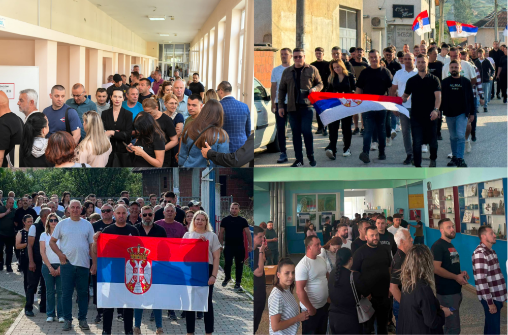 Izbori na Kosovu i Metohiji: Veliki odziv Srba; Gužve na biračkim mestima; Sa trobojkama na glasanje FOTO