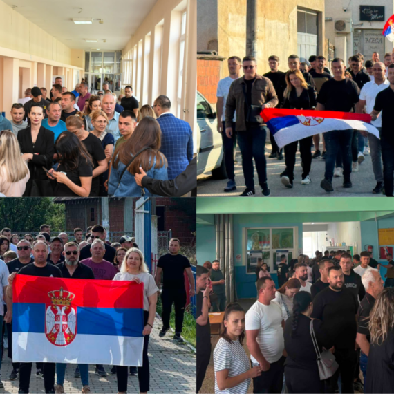 Izbori na Kosovu i Metohiji: Veliki odziv Srba; Gužve na biračkim mestima; Sa trobojkama na glasanje FOTO