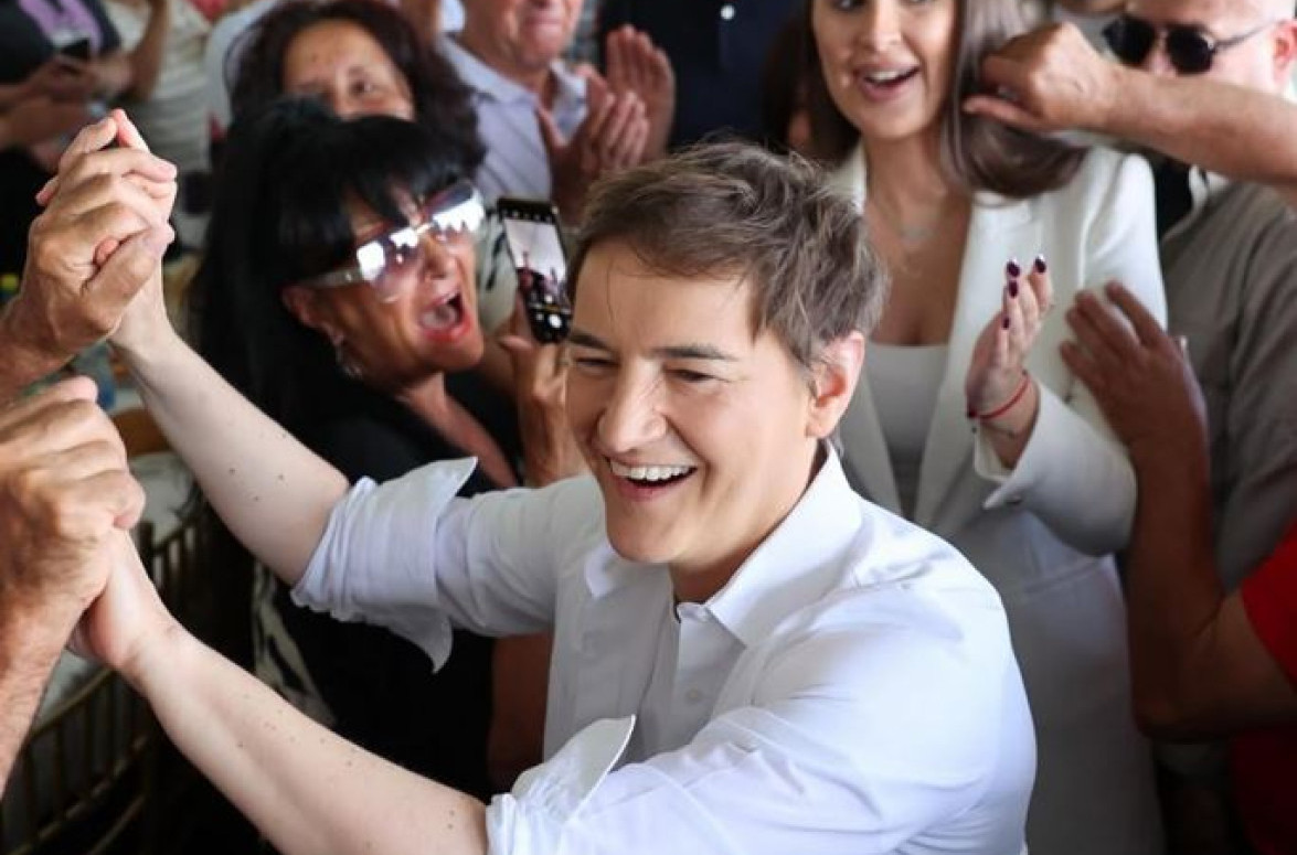 Brnabić u Pirotu: "Hvala na podršci i ljubavi"; "Borimo se z