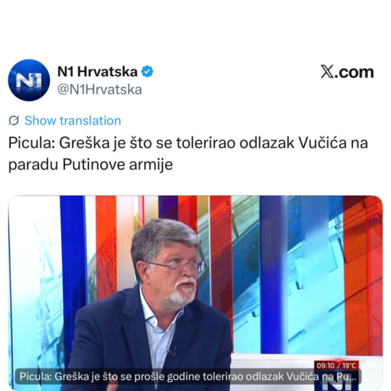Picula opet udario na Vučića; Smeta mu što je predsednik Srbije bio u Moskvi