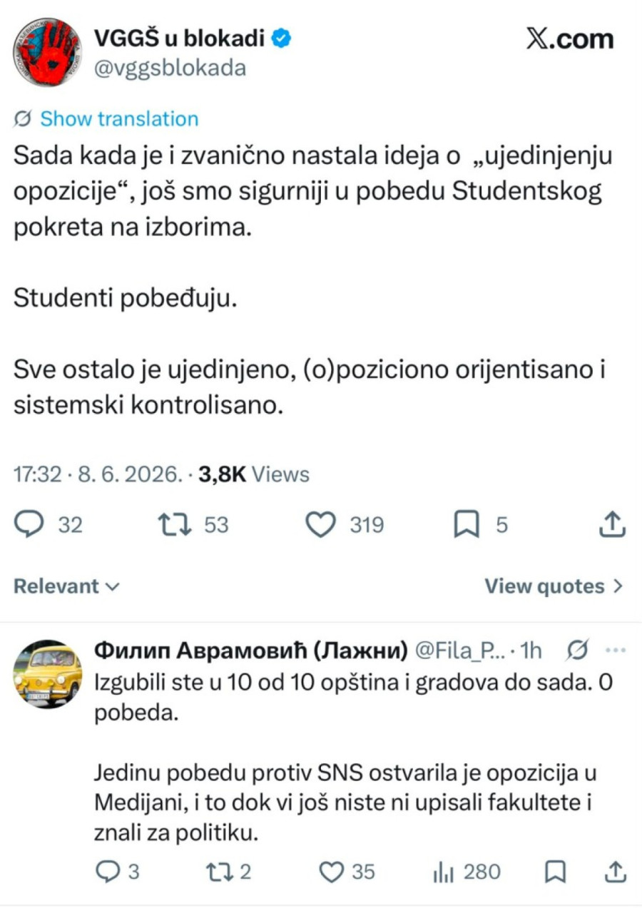 Totalno rasulo u blokaderskim redovima; Izgubili ste u 10 od 10 opština – 0 pobeda FOTO