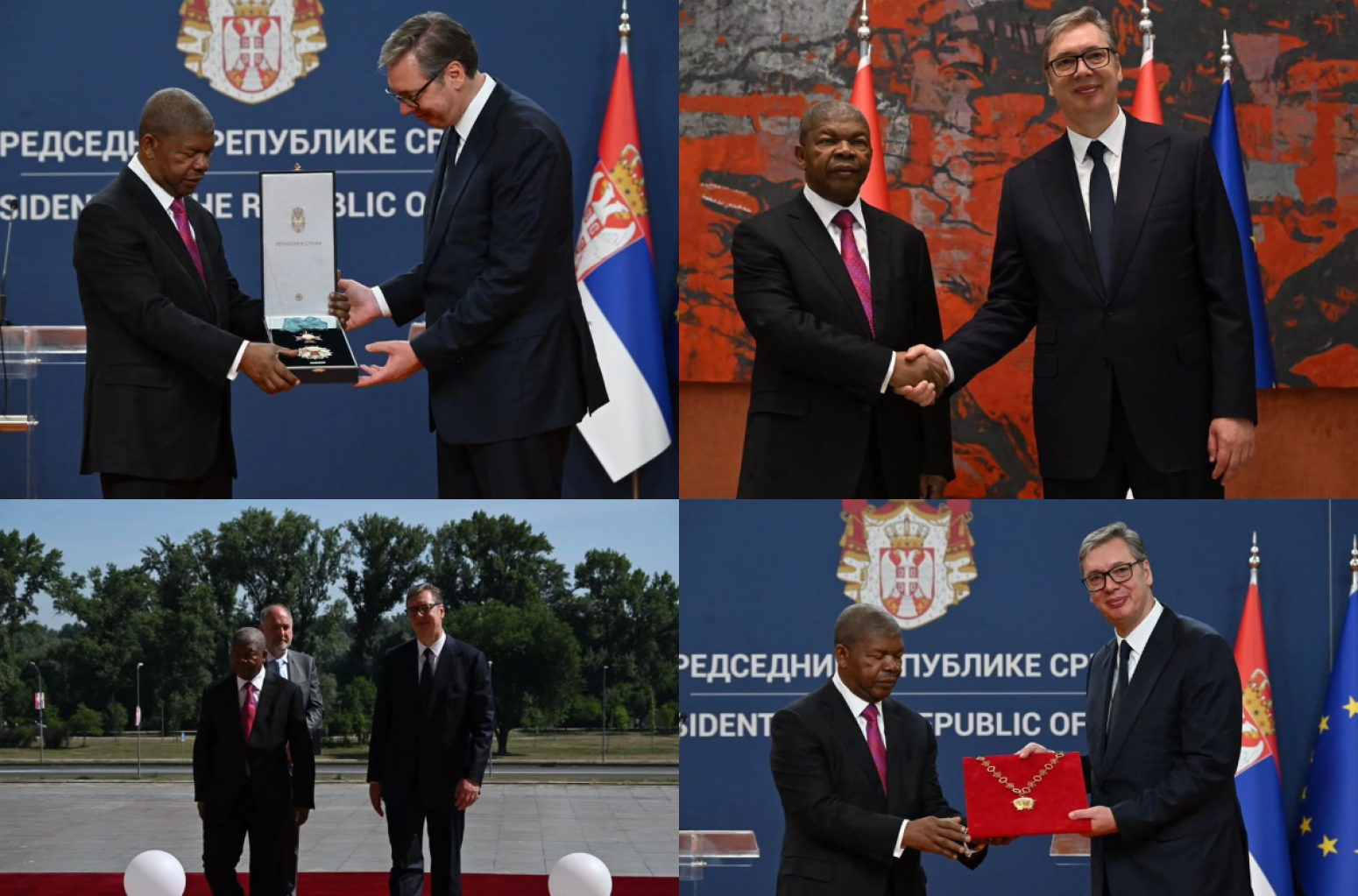 Vučić priredio svečani doček predsedniku Angole; Dodeljeno o