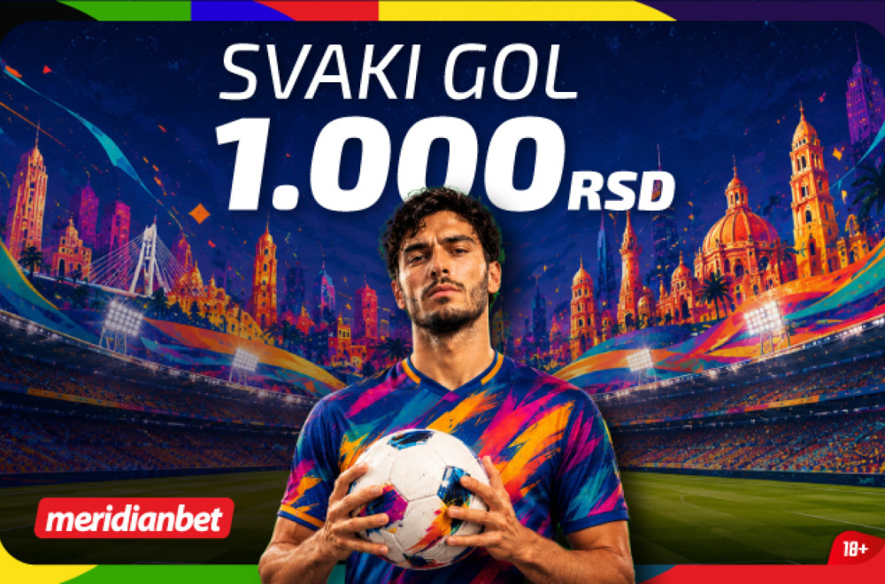 Eksplozija bonusa u Meridianu: Svaki gol na Svetskom prvenstvu vredi 1.000 dinara!