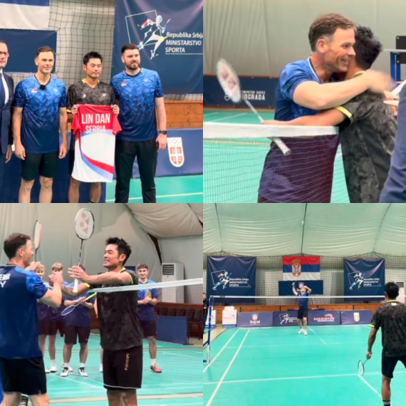 Mali odigrao meč sa Lin Danom: "U badmintonu smo danas izgubili, na kraju dana važno je da Srbija pobeđuje"