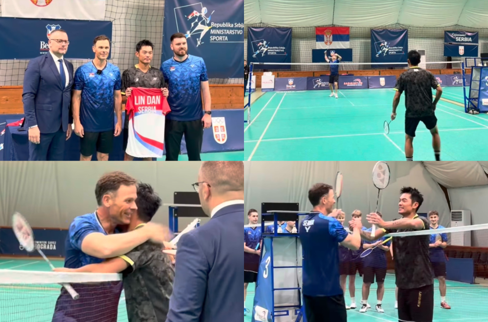 Mali odigrao meč sa Lin Danom: U badmintonu smo izgubili, ali na kraju dana važno je da Srbija pobeđuje