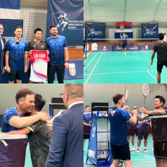 Mali odigrao meč sa Lin Danom: "U badmintonu smo izgubili, ali na kraju dana važno je da Srbija pobeđuje"