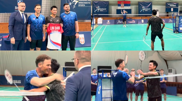 Mali odigrao meč sa Lin Danom: "U badmintonu smo izgubili, ali na kraju dana važno je da Srbija pobeđuje"