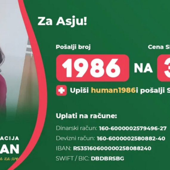 Devojčici Asji potrebna je pomoć; Pošaljite 1986 na 3030 i budite humani