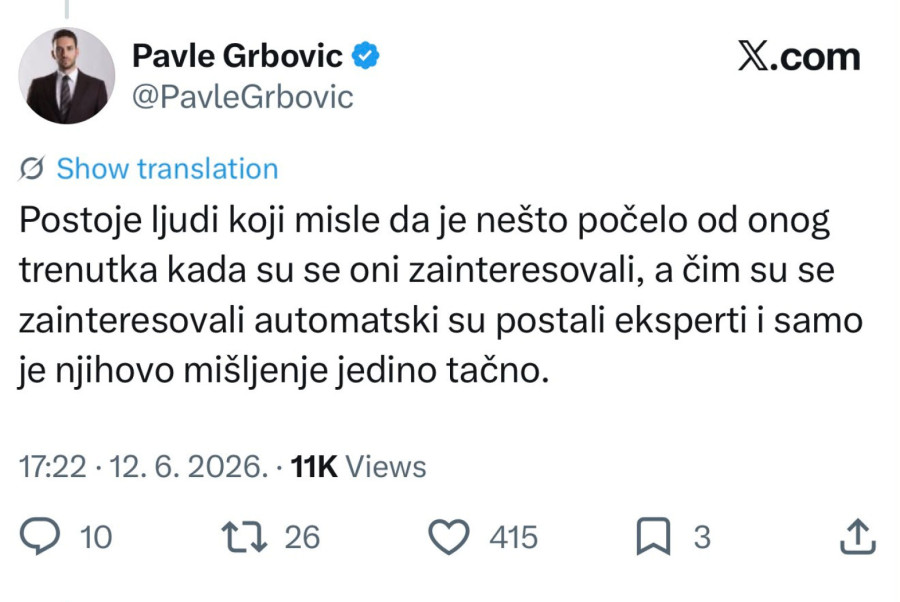 Grbović ponovo u klinču sa blokaderima sa fakulteta: Svi si automatski postali eksperti FOTO