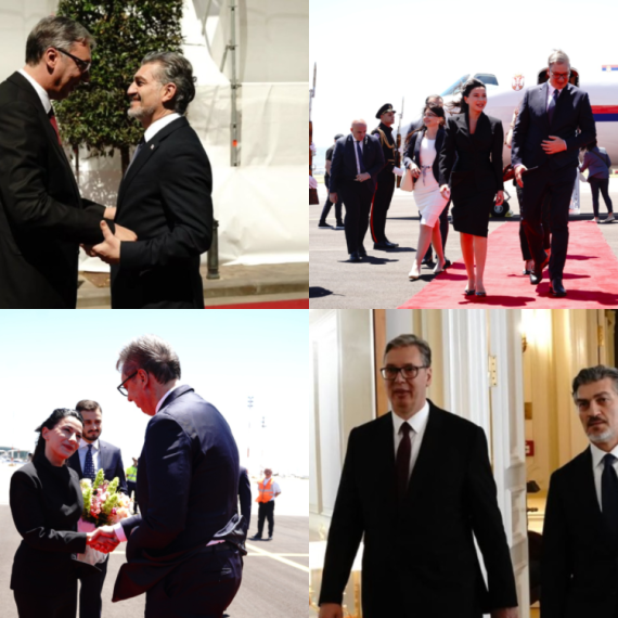 Vučić u Gruziji; Sastao se sa Kavelašvilijem; Položio venac na Spomenik herojima u Tbilisiju FOTO/VIDEO