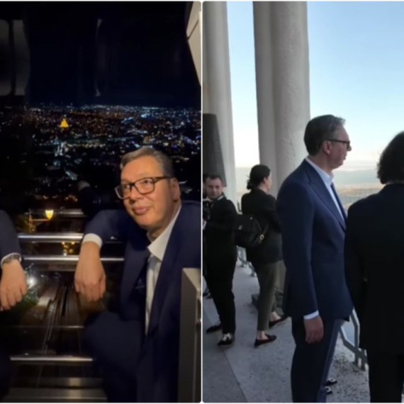 Vučić: "Tbilisi iz ove perspektive izgleda impresivno"; "Sada razumem zašto svi preporučuju ovu vožnju" VIDEO