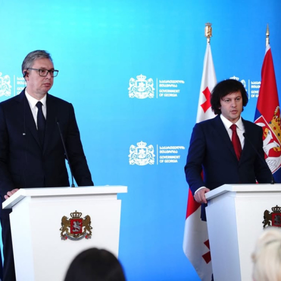 Vučić i Kobahidze nakon sastanka: "Gruzija je bratska zemlja"; "Vučić je primer vladavine" VIDEO