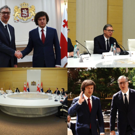Vučić u Gruziji; Niz važnih sastanaka; "Prelomni momenat u odnosima Gruzije i Srbije" FOTO/VIDEO