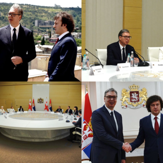 Vučić u Gruziji; Niz važnih sastanaka; "Prelomni momenat u odnosima Gruzije i Srbije" FOTO/VIDEO