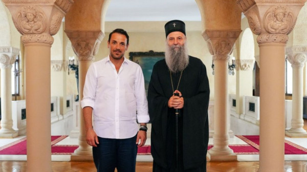 Nikos Vertis kod srpskog patrijarha: Radujem se što sam u Srbiji FOTO