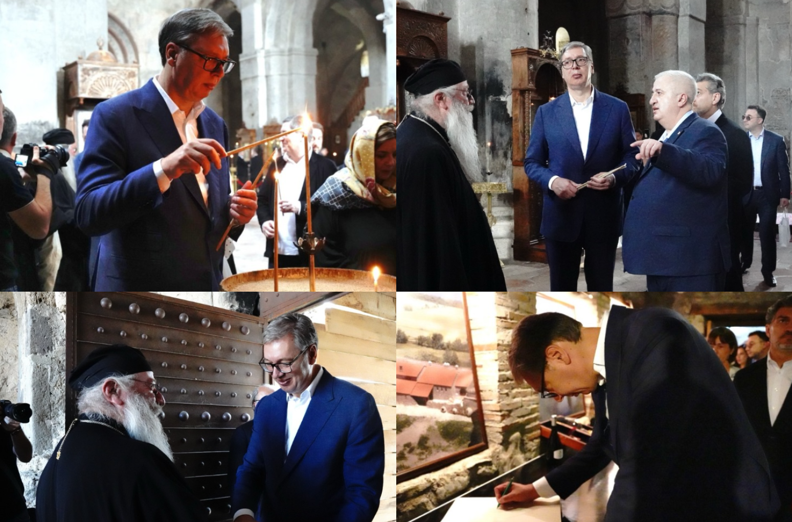 Vučić obišao manastirski kompleks u Alaverdiju: „Jedna od najlepših uspomena koje nosim iz Gruzije“ FOTO