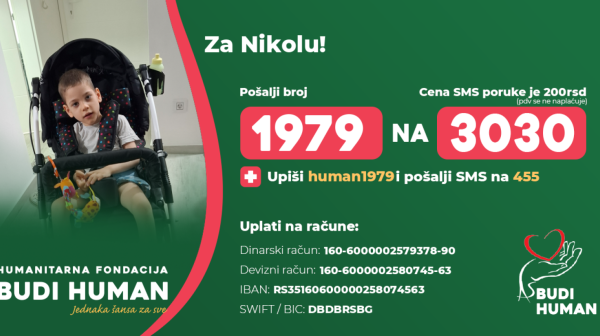 Budimo humani: Za pomoć dečaku Nikoli pošaljite 1979 na 3030