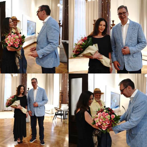 Vučić ugostio Ketrin Zitu-Džouns: "Srbija postaje sve prepoznatljivija na mapi filmske industrije" FOTO/VIDEO