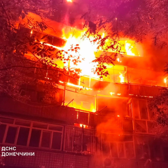 Silovit udar na Rusiju; Izbio veliki požar; Oboreno na stotine dronova